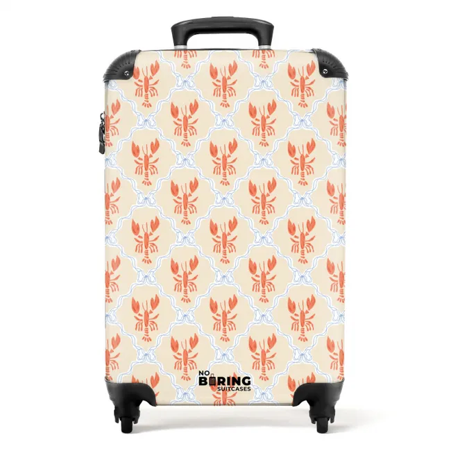 Kreeft illustratie oranje NBS - Handbagage koffer - Volwassenen Unisex middel -productfoto_recht