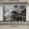 Marmer - Abstract - Goud - Grijs keuken achterwand spatscherm klein -3d_website