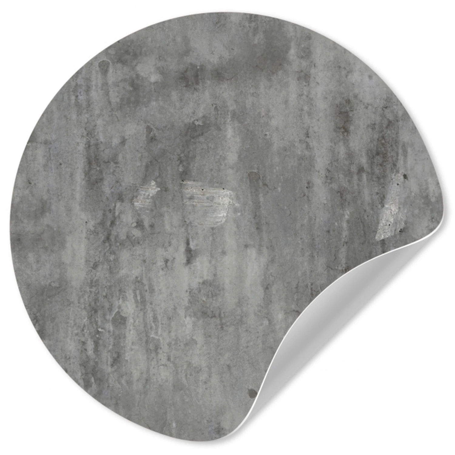 Roest - Beton - Patroon Wandcirkel behangsticker klein 186 -3d