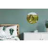 Ezels - Ganzen - Kleurrijk Wandcirkel aluminium klein -slaapkamer
