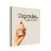 Cupcake - Zoet - Kers aluminium wit klein -3d