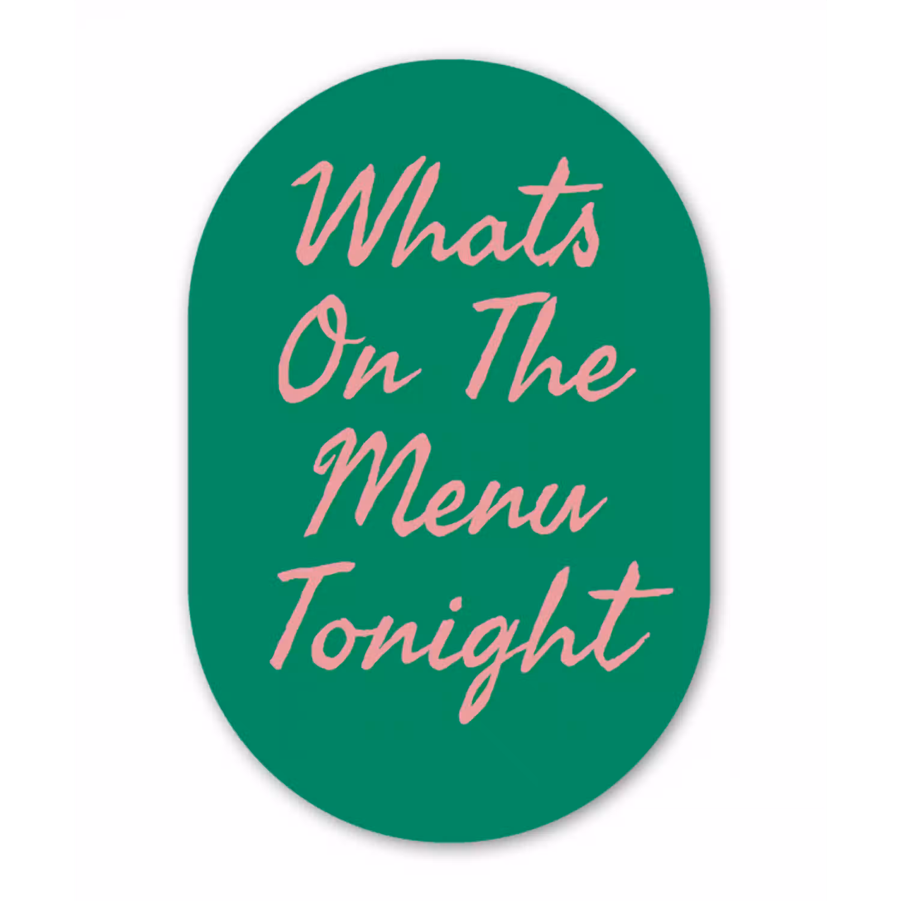 Menu - Quote - Roze Wandcirkel Ovaal Aluminium middel -3d