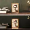 Kerst - Hert - Gewei - Rood Light Box met kabel (Tafellamp) klein -sfeer3