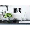 Zonnebril - Vrouw - Zwart - Wit Muursticker klein -keuken