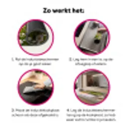 Madelief - Veld - Heuvels - Groen Inductie beschermer vinyl 3mm klein -wsfeer9_website