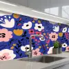 Bloemen - Bladeren - Patronen keuken achterwand 2 middel 871 -3d_schuin