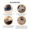 Fruit - Abstracte achtergrond - Roze Inductie beschermer vinyl 3mm klein -zzzzzzz-td-werking