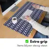 Schelp - Nautisch - Blauw - Wit Muismat XXL klein 681 -sfeer3