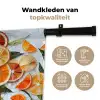 Schijfjes - Fruit - Oranje - Mozaïek Wandkleed katoen klein -sfeer2