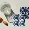 Abstract - Modern - Blauw onderzetter kurk middel 366 -sfeer4