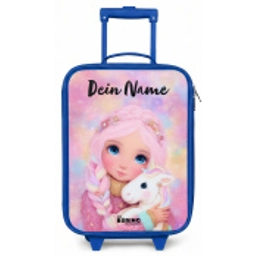 Meisje - Eenhoorn - Roze Kinderkoffer - Blauw klein -zz3dotto