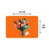 Kaartje - Boeket - Bloemen Placemat vinyl groot -specs