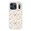 Terrazzo -  Patroon - Wit - Urban Telefoonhoesje iPhone 17 Pro klein 878 -3d