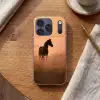 Paard - Grasveld - Zonsondergang Telefoonhoesje iPhone 17 Pro klein -sfeer1