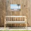 Palmbomen - Pad - Horizon Tuinposter op houten frame 2 cm dik klein -sfeer4