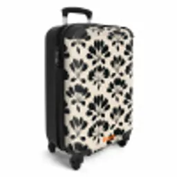 Abstract - Patroon - Zwart NBS - Handbagage koffer - Volwassenen Unisex middel -productfoto_3d