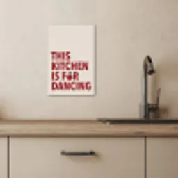 Rood - Quote - Kersen KitchenYeah - Keuken - Canvas klein -sfeer2