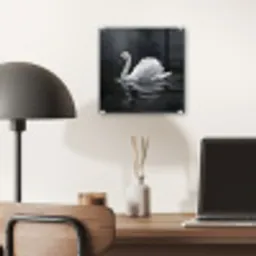 Zwaan - Water - Natuur - Realistisch - Wit plexiglas 5mm klein -sfeer6