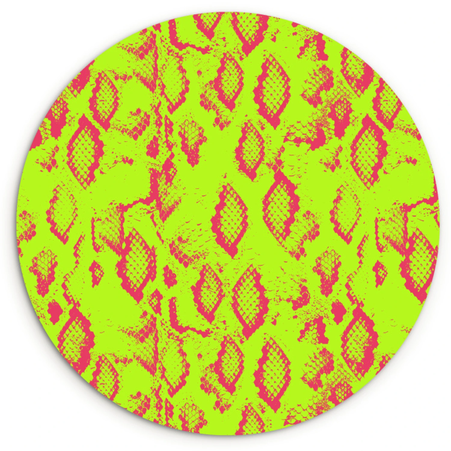 Wandcirkel glas - Slang - Neon - Groen - Roze - Bestel nu voordelig op ...