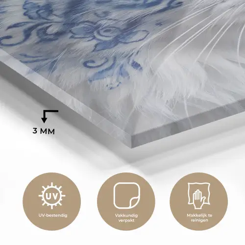 Kat - Patroon - Blauw plexiglas 5mm klein -sfeer2