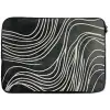 Lijnen - Patroon - Abstract - Wit laptophoes neopreen klein -zkaufland3dotto