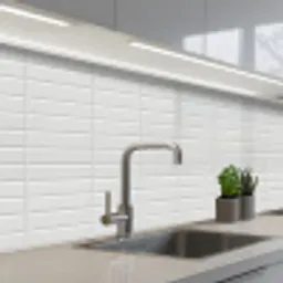 Metro - Tegels - Wit keuken achterwand 2 middel 871 -3d_schuin
