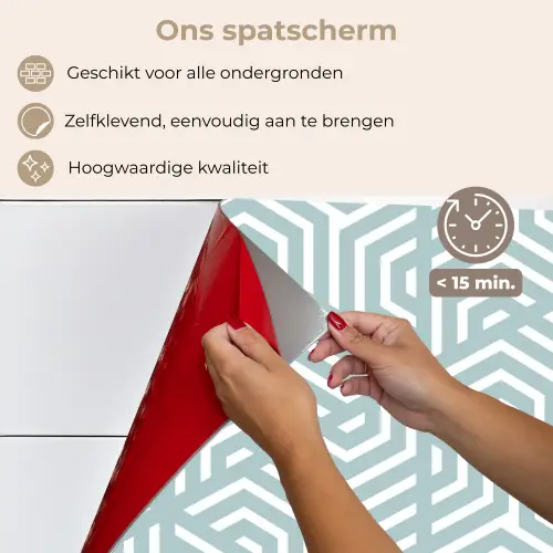 Design - Geometrie - Patroon - Driehoek keuken achterwand spatscherm klein 900 -spatscherm_NL
