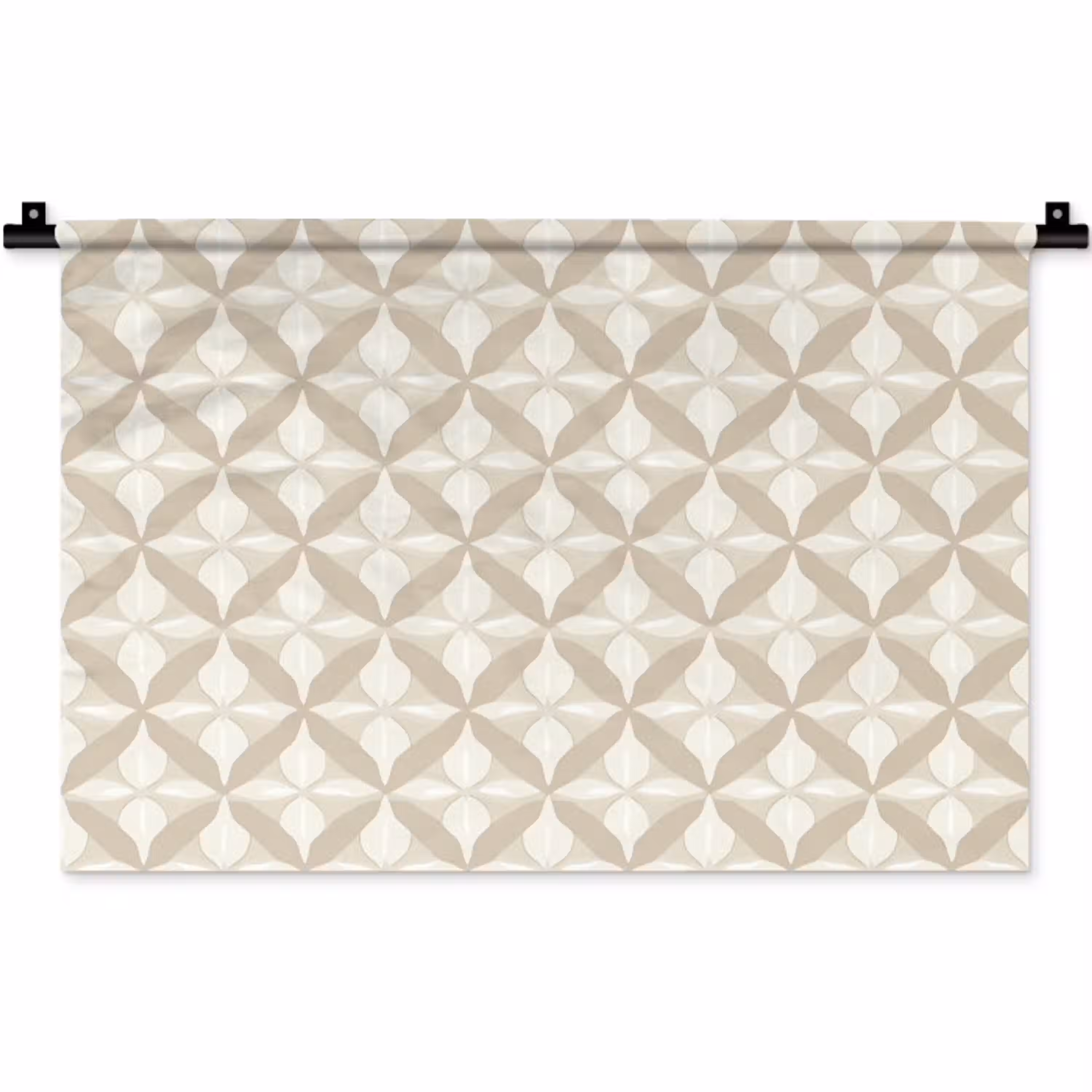 Patroon - Klassiek - Beige Wandkleed katoen klein 269 -zz3d
