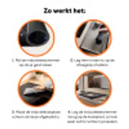 Kosmos - Sterrenstelsel - Donker Inductie beschermer vinyl 3mm klein -zzzzzzz-td-werking