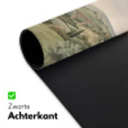 Landschap - Heuvels - Zandpad - Groen Muismat XXL klein -sfeer2