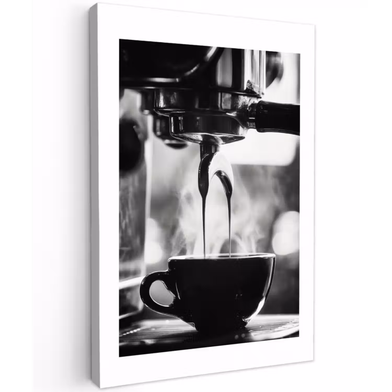 Leinwandbild - Kaffee - Espresso - Kaffeemaschine - Tasse