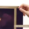 Ster - Gezichtje - Lichtgevend Light Box met batterij (Wandlamp kind) middel -USP_websiteprintNL