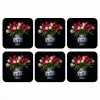 Rode - Bloemen - Tulpen - Vaas onderzetter kurk middel -3d