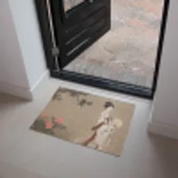 Vrouw - Azië - Kunst - Beige Deurmat klein -sfeer5