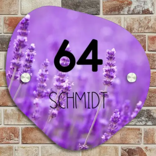 Lavendel - Modern Naambord Organisch middel -sfeer10