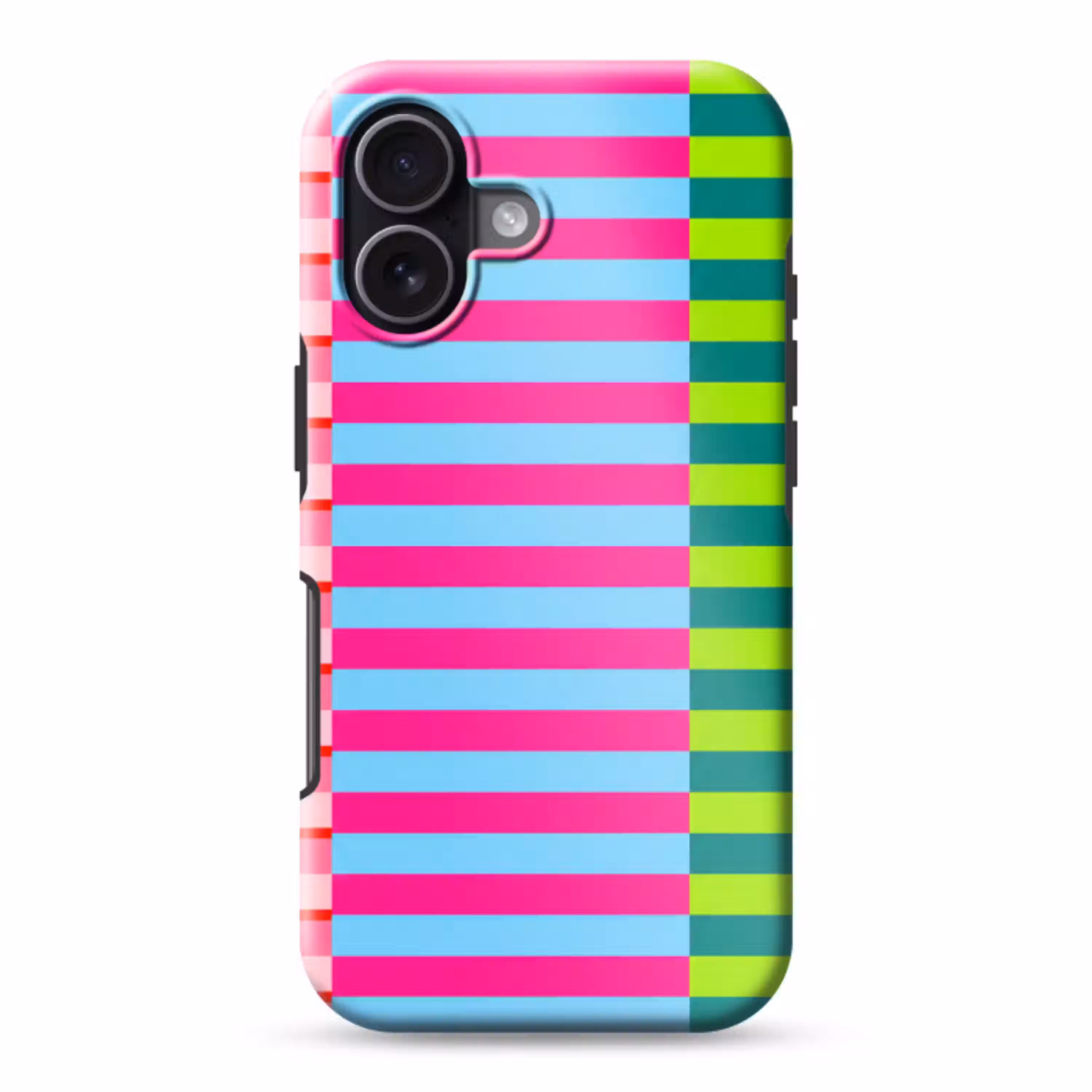 Patroon - Strepen - Modern - Abstract - Kleurrijk Toughcase MagSafe Apple iPhone 17 klein -3d