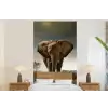 Olifant - Weg - Dieren - Zonsondergang - Landschap fotobehang vinyl groot -bed