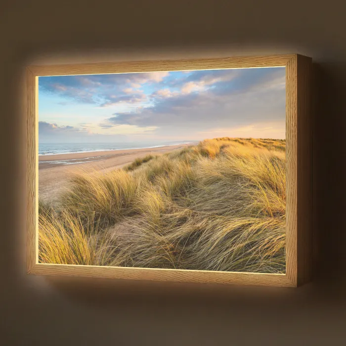 Gras - Duinen - Strand - Zomer Light Box met batterij (Wandlamp) middel -z3d_website