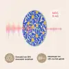Abstract - Bloem - Blauw Akoestische PET Vilt - Rond klein 838 -USP_NL