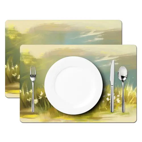 Schaap - Weide - Groen Placemat vinyl groot -zzsfeer2_Kitchenyeah-website