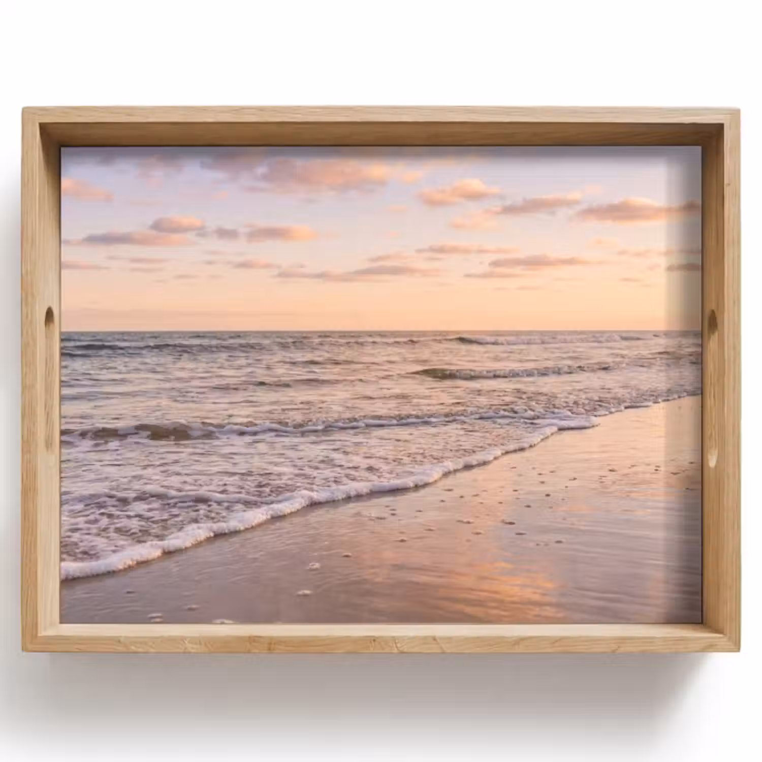 Dienblad - Strand - Branding - Wolken