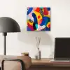 Vormen - Abstract - Stippels - Blauw aluminium wit klein -sfeer5