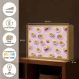 Passievrucht - Tropisch - Paars Light Box met batterij (Wandlamp) middel 907 -USP_websiteoverzichtDE