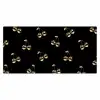Patroon - Kersen - Goud - Chrome Muismat XXL klein -3d_leeg