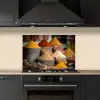 Kruiden - Ton - Specerijen - Geel - Bruin keuken achterwand spatscherm klein -sfeer1