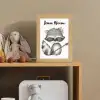 Wasbeer - Dier - Bosdieren Light Box met kabel (Kinderlampje) klein -sfeer2_kind
