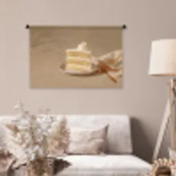 Vanilletaart - Cake - Romig Wandkleed katoen middel -sfeer4