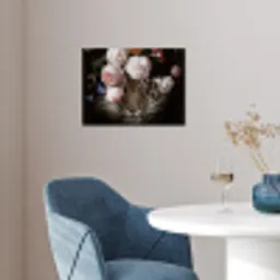 Bloemen - Jan Davidsz de Heem - Tijger - Schilderij - Stilleven - Oude meesters poster papier klein -sfeer3