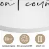 Kerst quote - Winter - Christmas calories - Wit Akoestische PET Vilt - Rond klein -closeup_NL