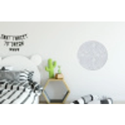 Grijs - Terrazzo-effect - Beton Wandcirkel aluminium klein 190 -kinderkamer